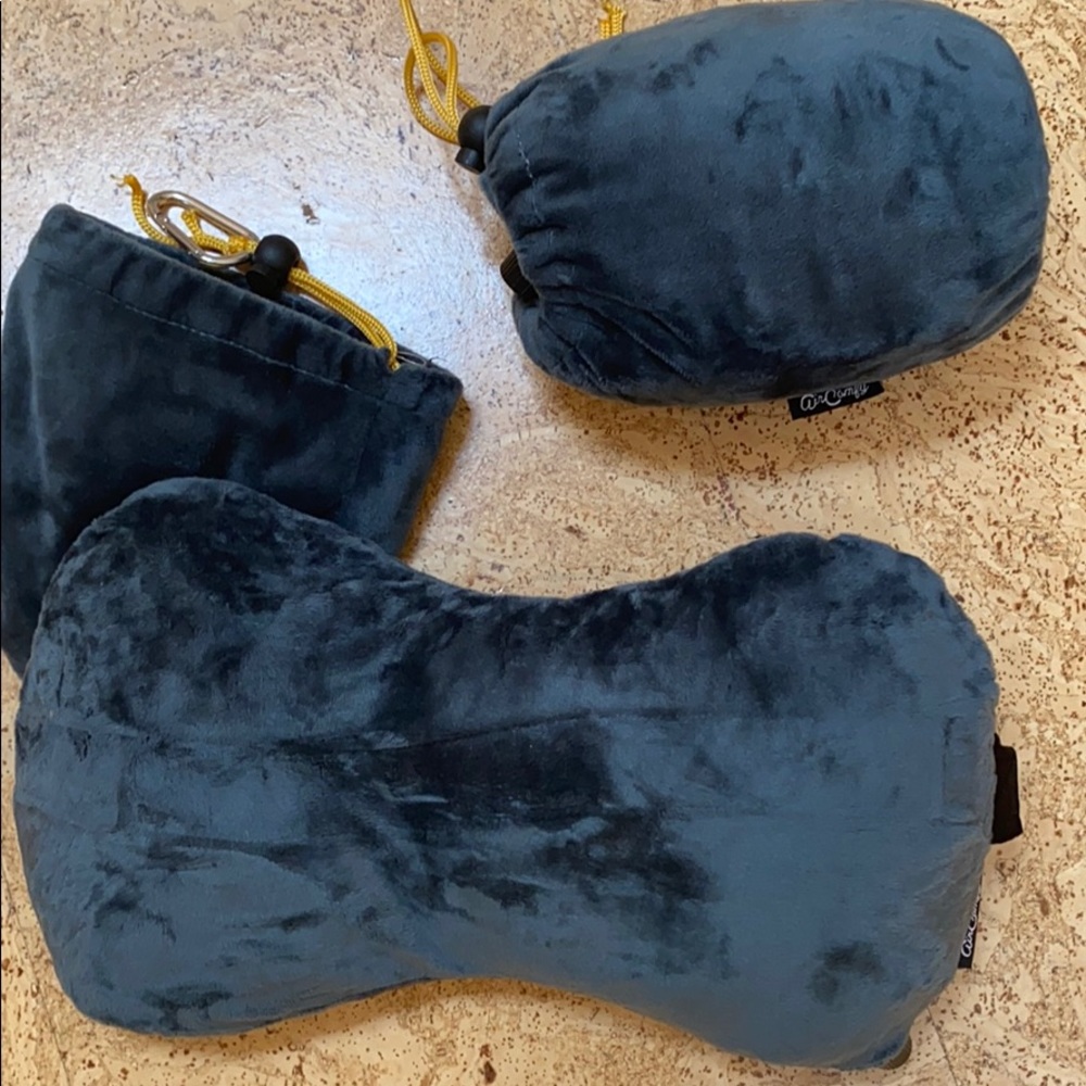 Air Comfy inflatable travel pillows, bone shaped
